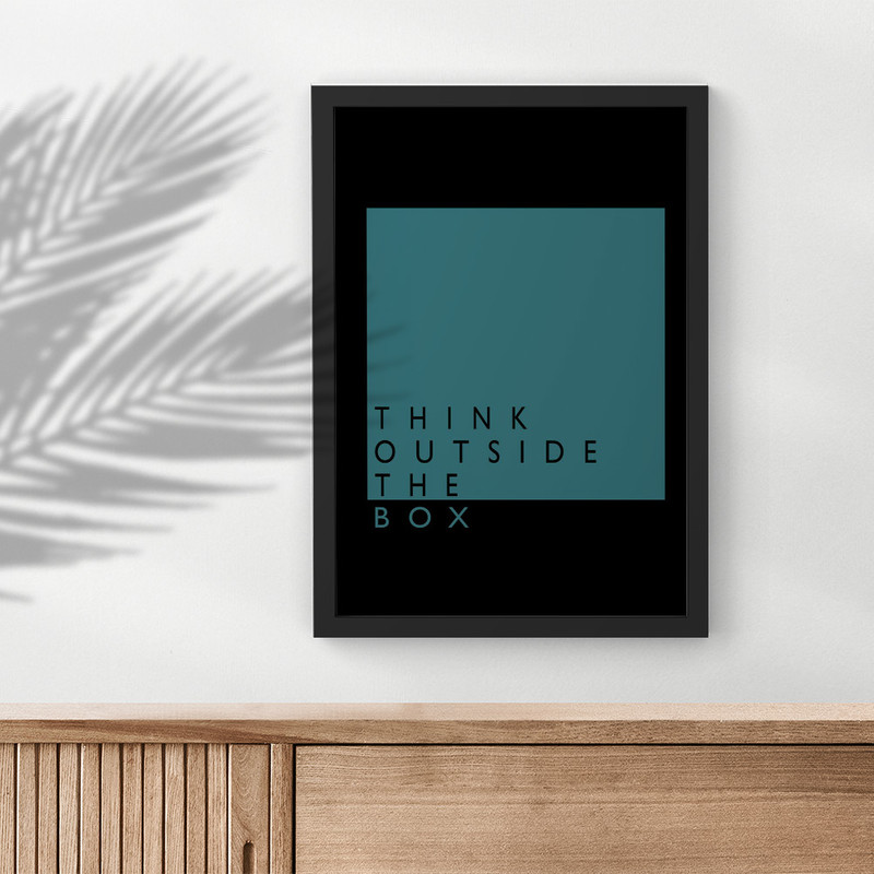 تابلو دکوراتیو مدل Think outside the box