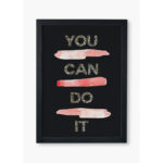 تابلو دکوراتیو مدل انگیزشی you can do it