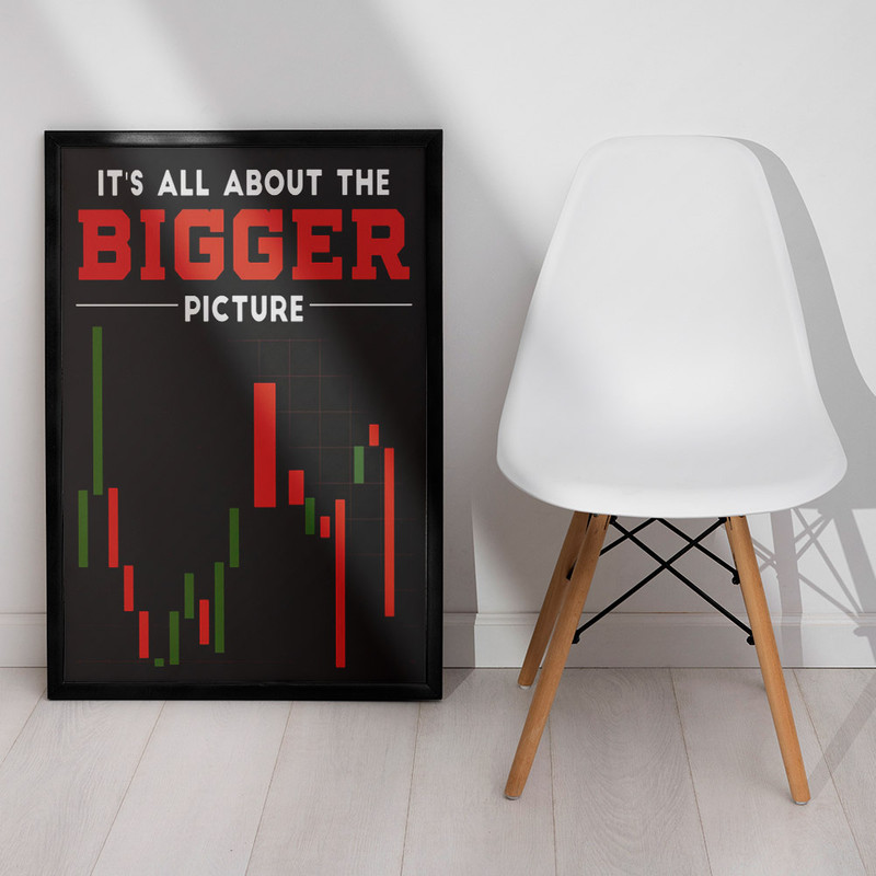 تابلو دکوراتیو مدل انگیزشی Trader کد S0130w