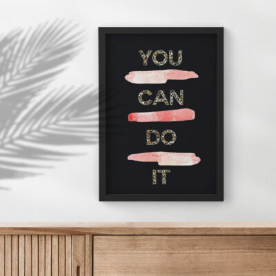 تابلو دکوراتیو مدل انگیزشی you can do it