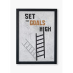 تابلو دکوراتیو مدل set your goals high کد 7051627