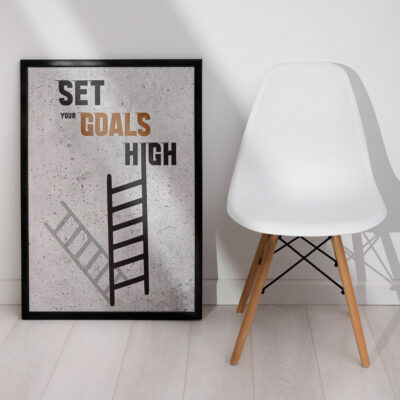 تابلو دکوراتیو مدل set your goals high کد 7051627