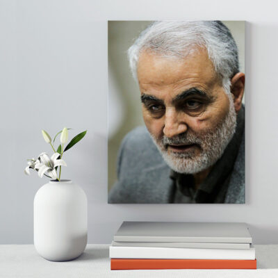 تابلو شاسی دکور خانه مدل سردار شهید سلیمانی کد 184