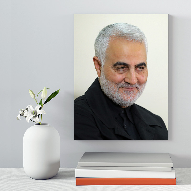 تابلو شاسی دکور خانه مدل سردار شهید سلیمانی کد 234