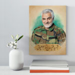 تابلو شاسی دکور خانه مدل سردار شهید سلیمانی کد 175