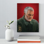 تابلو شاسی دکور خانه مدل سردار شهید سلیمانی کد 210