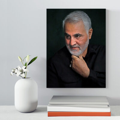 تابلو شاسی دکور خانه مدل سردار شهید سلیمانی کد 227