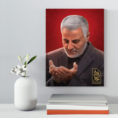 تابلو شاسی دکور خانه مدل سردار شهید سلیمانی کد 208