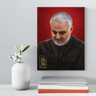 تابلو شاسی دکور خانه مدل سردار شهید سلیمانی کد 209