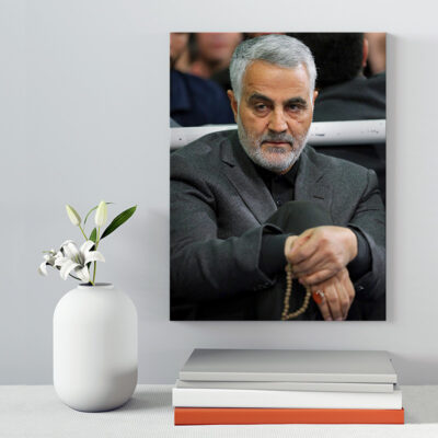 تابلو شاسی دکور خانه مدل سردار شهید سلیمانی کد 156