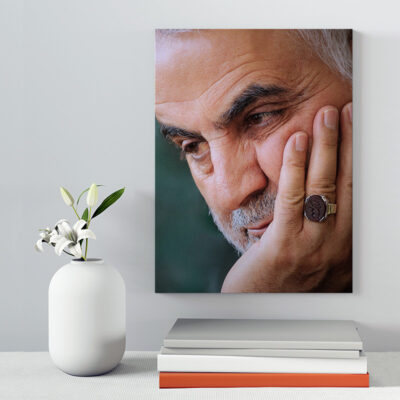 تابلو شاسی دکور خانه مدل سردار شهید سلیمانی کد 235
