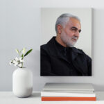 تابلو شاسی دکور خانه مدل سردار شهید سلیمانی کد 157