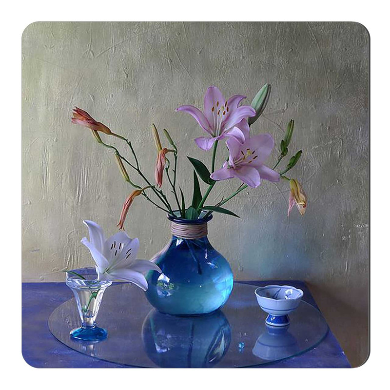 مگنت طرح گلدان شیشه ای گل کد wmg1779