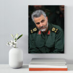 تابلو شاسی دکور خانه مدل سردار شهید سلیمانی کد 226