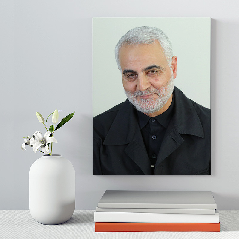 تابلو شاسی دکور خانه مدل سردار شهید سلیمانی کد 233