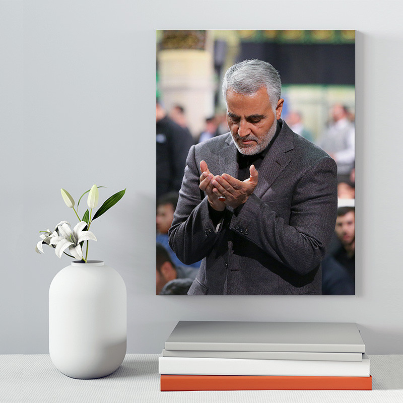 تابلو شاسی دکور خانه مدل سردار شهید سلیمانی کد 152