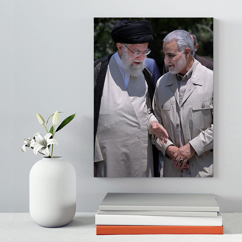 تابلو شاسی دکور خانه مدل سردار شهید سلیمانی کد 223