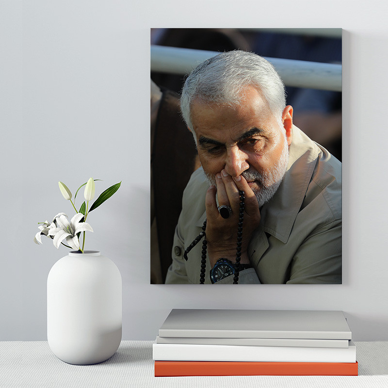 تابلو شاسی دکور خانه مدل سردار شهید سلیمانی کد 232