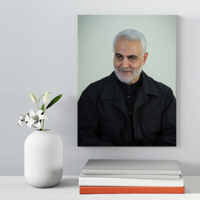 تابلو شاسی دکور خانه مدل سردار شهید سلیمانی کد 158