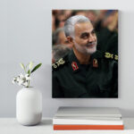 تابلو شاسی دکور خانه مدل سردار شهید سلیمانی کد 230