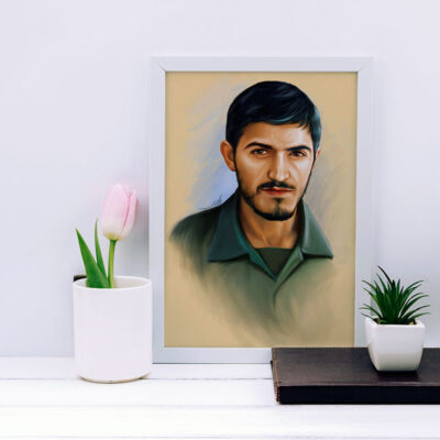 تابلو دکوراتیو مدل شهید مهدی زین الدین کد SH120