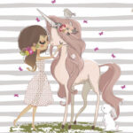 سرویس خواب مدل اسب تک شاخ کد unicorn 05 یک نفره 5 تکه