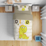 سرویس خواب مدل دایناسور dino کد 25 یک نفره چهار تکه