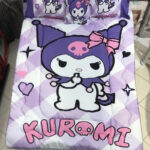 سرویس خواب مدل کرومی kuromi کد 08 یک نفره 5 تکه