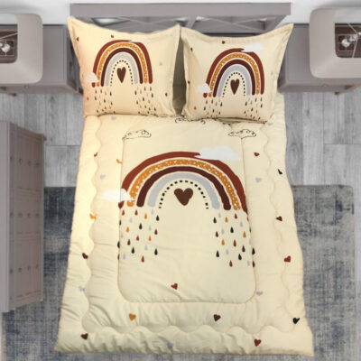 سرویس خواب مدل رنگین کمان کد rainbow 02 یک نفره 5 تکه