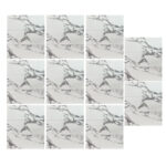 دیوارپوش مدل تایل بین کابینتی طرح سنگ مرمر پشت چسبدار بسته 11 عددی