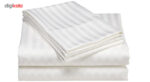 سرویس ملحفه هارمونی مدل 50Satin دونفره سه تکه گینگ سایز 180