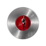 تابلو نیپ آرت طرح دیسک گرامافون مدل 9191 فریم نقره ای