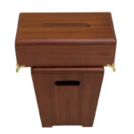 ست سطل و جعبه دستمال کاغذی مدل پایه فلزی