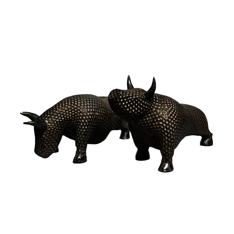 03bacc8b89fbf364f066160333b9e25e مجسمه مدل گاومیش کد GN02 مجموعه 2 عددی