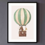 تابلو مدل Green balloon ride کد 248901789