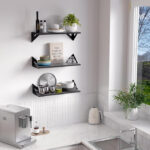 شلف دیواری دینیال مدل مثلثی کد DN-02SH-06 مجموعه شش عددی