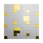 دیوارپوش مدل تایل بین کابینتی پشت چسبدار کد 20030 بسته 11 عددی