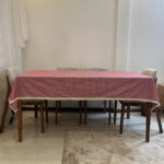 رومیزی طرح چهارخانه کد 1