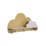 شلف دیواری اتاق کودک طرح ابر مدل MKids52-Cream