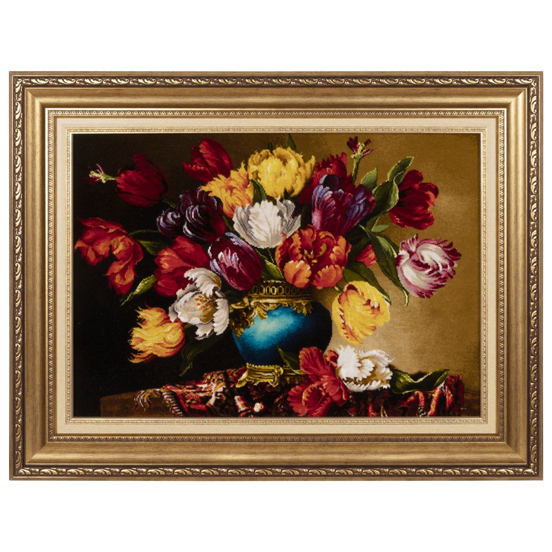 093304855afa44b07e61441b0c2f67aa تابلو فرش دستباف سی پرشیا طرح گل در گلدان کد 903993