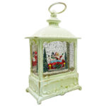 گوی موزیکال مدل پمپی آکواریومی طرح فانوس ماشین بابانوئل و کریسمس کد P4205