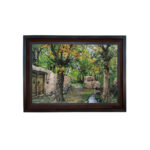 تابلو فرش ماشینی مدل کوچه باغ کد 8909