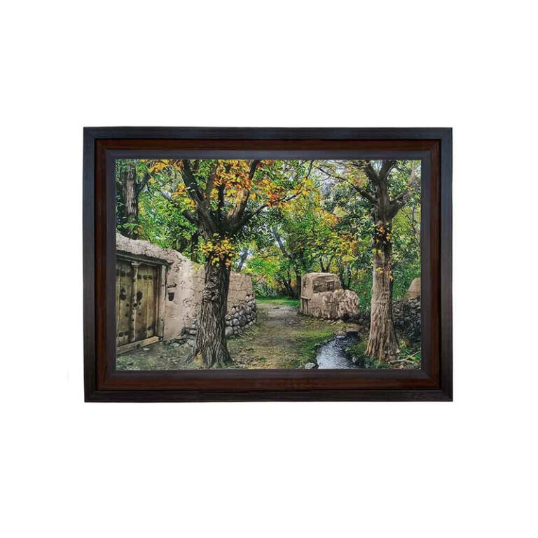 تابلو فرش ماشینی مدل کوچه باغ کد 8909