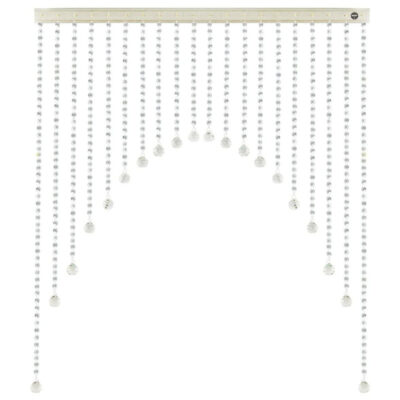 پرده آویز آریا کریستال مدل هلال سایز 130x130 سانتی متر