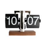 ساعت رومیزی مدل ورقه ای طرح پایه چوبی TN-116