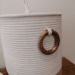 ست سطل و جای دستمال پیله مدل قیطانی کد 416