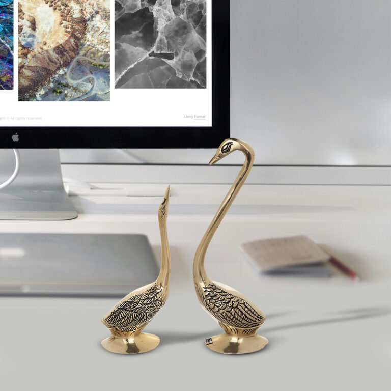 مجسمه طرح قو مدل K306 مجموعه 2 عددی