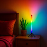 آباژور رومیزی آی لِد مدل پیکسل بلوتوثی کد BT-Rainbow-Pro1