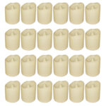 شمع ال ای دی واتان مدل کلاسیک مجموعه 24 عددی