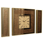 ساعت دیواری مدل آیینه ای کد 1101B به همراه تابلو آینه